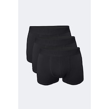 Malabadi Erkek Siyah 3 Lü Paket Modal Kısa Boxer 011
