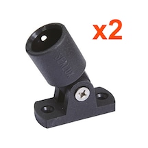 Tekne Tente Ayağı 22 MM Siyah 2 Adet