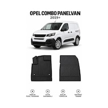 Opel Combo Panelvan 2024 3d Havuzlu Oto Paspas Karbon Desenli Ön Takım 2 Parça