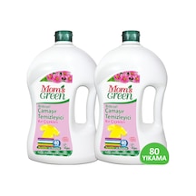 Mom's Green Bitkisel Çamaşır Temizleyici Kır Çiçekleri 80 Yıkama 2 x 1500 ML