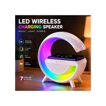 Adenya Sepeti Kablosuz Şarjlı Rgb Gece Lambası Beyaz