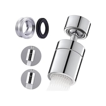 Su Musluğu Braketi 360 Dönebilen Hava Musluğu Jet Regülatörü İki Jet Tipi M22/24 Banyo Ve Mutfak İçin Adaptörlü Su Musluğu Süzgeci Diğer