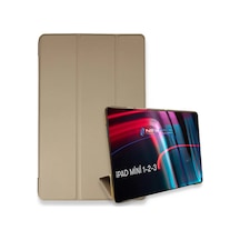 Gld-spt- Newface Apple Uyumlu iPad Mini 3 Kılıf Tablet Smart Kılıf - Gold