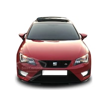 ŞüsCarOto Seat Leon MK3 MK3.5 2012-2020 Batman Yarasa Ayna Kapağı Piano Black ABS Plastik (00)