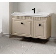 Denko Hana 100 Cm Sahra Banyo Dolabı Alt Modül Lavabo Sahra