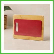 Vaveni Bambu Ve Plastik Kesme Tahtası 2'li Set 22x28 & 15x25 Cm Arz