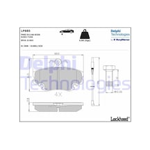 Delphı Lp885 Ön Balata Fişli Renault R9-r19-r21-clıo I-ıı-megane I-twıngo-logan-sandero-solenza 7711130071-7701204833-wva21404