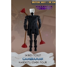 Kazanova Design Cameraman Hareketli Esnek Figür 19 Cm Skibidi Toilet Dekoratif Hediyelik