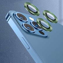 Noktaks - iPhone Uyumlu 11 Pro - Kamera Lens Koruyucu Cl-07 - Koyu Yeşil
