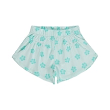 Civil Girls Çiçekli 2-5 Yaş Şort - Yeşil Açık Mint