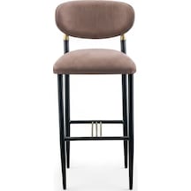 Elegance Kolçaksız Metal Bar Sandalyesi Bej