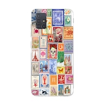 Samsung Galaxy Uyumlu A71 Silikon Desen108 Çok Renkli