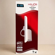 Helios Flüt Aplik Saray 7w Naturel Beyaz Kasa