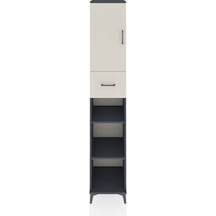Hyperion Dolap 5 Raflı Tek Çekmeceli Tek Kapaklı 44x44x243 An... Antrasit