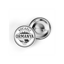 5 Adet İğneli Çanta Rozeti - Ormanya Doğal Yaşam Parkı - Kocaeli - 44 MM Çok Renkli