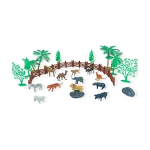 Hayvan Figürleri - Aksesuarlı Vahşi Hayvanlar Seti - Mini Set 30 Parça