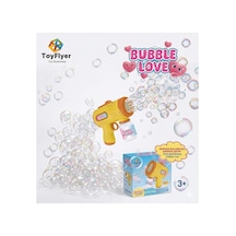 Maytoys Baloncuk Makinesi Pilli Köpük Tabancası Otomatik Sızdırmaz Tasarım Bubble Gun Sarı