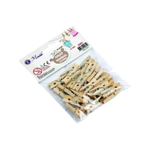 Masis Natural Mini Ahşap Mandal 25 Mm 30 Adet