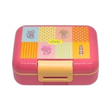 Sevimli Kedi Desenli 1600ml Kapaklı Lunchbox, 2 Bölmeli Pp Plastik