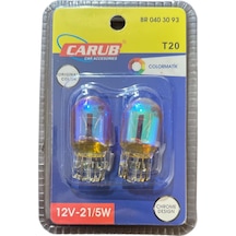 Dıadem Ampul 12v W21/5 T20 Orange Krom