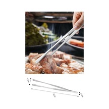 Pratik Cımbız Maşa Pişirme Cımbızı Çelik Maşa 30cm Profesyonel Şef Cımbızı Çelik Gümüş