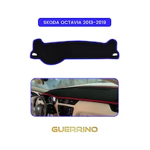 Skoda Octavia 2013-2019 Torpido Koruma Halısı Mavi Kenar