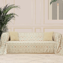 SoftMicro Etnik ve Zikzak Desenli 180 x 300 CM Boho Koltuk Örtüsü