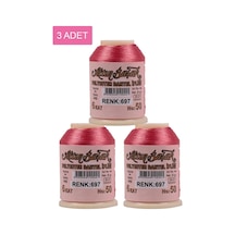 3 Adet Altınbaşak Oya Ve Dantel İpi 20 Gr - Royaleks - No: 697 Çok Renkli