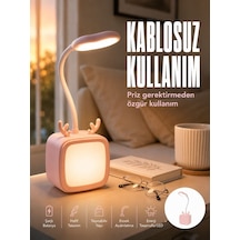 Ayarlanabilir Led Masa Lambası Şarjlı Modern Aydınlatma Çok Renkli