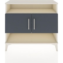 Arges Şifonyer 3 Raflı 2 Kapaklı 88x30x80 Aytaşı-antrasit Aytaşı