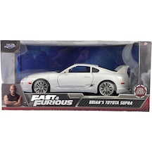 Jada 1:24 Hızlı Ve Öfkeli Fast And Furious Brian's Toyota Supra Beyaz Model Araba