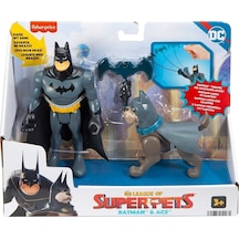 Hgl01 Imaginext Dc League Of Super Pets - Kahramanlar Ve Hayvanlar Batman Figür+batman Köpeği
