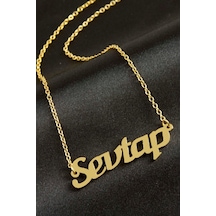 Gld-spt- Sevtap İsimli Kolye -sarı altın