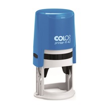 Colop R40 Yuvarlak Mavi Kasa Siyah Keçe - 40 MM
