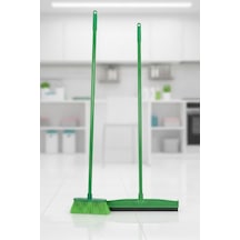 Fırça Ve Yersil Seti 2 Saplı Yumuşak Kıllı Fırça + 55 Cm Yer Çekpası