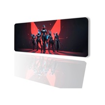 Sonictouch V-team Kaymaz Gaming Oyuncu Masaüstü Dikişsiz Kırmızı Siyah Klavye Mouse Pad 32x70cm