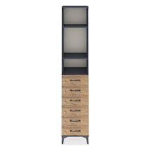 Arges Dolap 3 Raflı 6 Çekmeceli 44x30x221 Antrasit-çam Antrasit