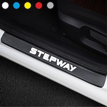 Dacia Stepway Için Karbon Kapı Eşiği Sticker ( 4 Adet )