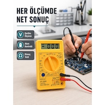 Profesyonel Dijital Multimetre Volt Amper Direnç Ölçümü Yeni Nesil - Lisinya