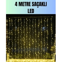Lb 4 Metre Yılbaşı Şelale Led Perde Işık Ev Bahçe Dekor
