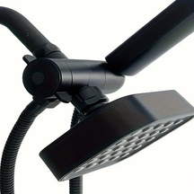 Fastbuy Challenger Abs Malzeme 4'ınç Yüksek Akışlı Duş Başlığı Seti Gümüş 59'ınç Çift Çıkışlı Gümüş