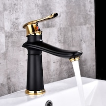 Banyo Lavabo Bataryası Altın - Siyah