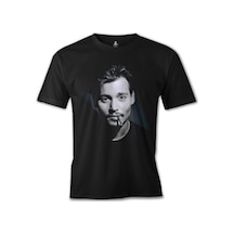 Johnny Depp Siyah Erkek Tshirt