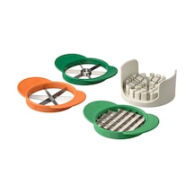 Ikea Uppfylld Meyve Ve Sebze Dilimleyici 12,5 X 7,4 Cm Yeşil Turuncu Açık Bej Çok Renkli