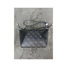 Names Bag Kadın Lüks Tasarım Monogram Desenli Çapraz Askılı Baget Çanta El Ve Omuz Çantası Siyah
