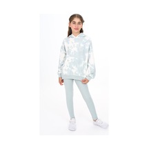 Toontoy Kids Toontoy Kız Çocuk Batik Desenli Taytlı Takım Yeşil