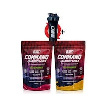SSN Sports Style Nutrition Command Quadro  Whey 900 gr 30 Şase Mıx Çilek Muz Mango (15X2 DOYPACKS) Kombinasyon