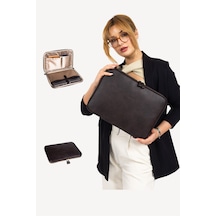 Mussen Arvo - Macbook Neo Air Ve Pro - Laptop Çantası & Kılıfı 13", 13.3", 13.6" Ve 14" İnç Kahve