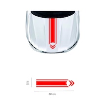 One Vıp Sale Citroen Çift Şerit Kaput Oto Sticker 80x20 Cm
