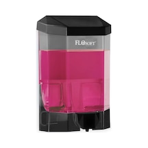 Flosoft F032 Sıvı Sabunluk 500 Ml. Sıvı Sabun Ve Dezenfektan Dispenser, Siyah Renk Diğer